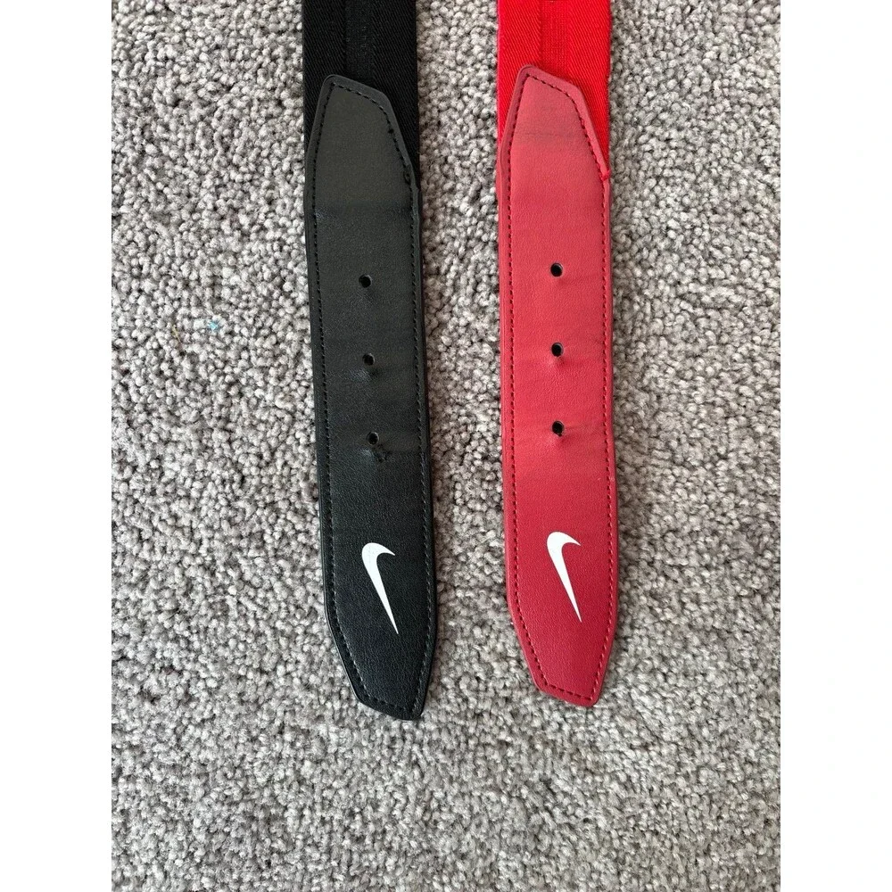 Youth Nike Red and Black Elastic Baseball Belts One Size (2)
